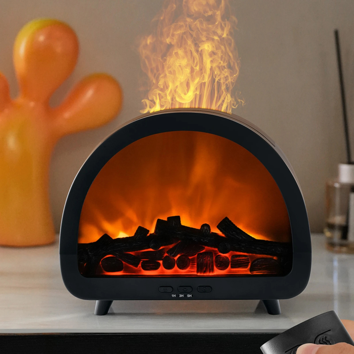 Remote-Control Fireplace Aroma Diffuser