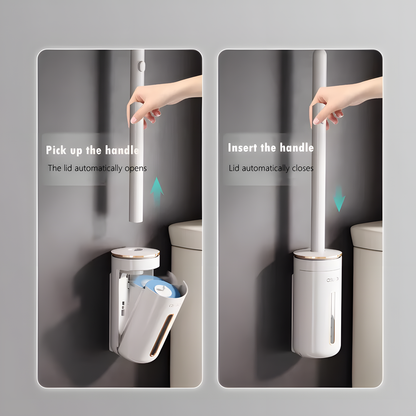Wall Mounted Disposable Toilet Brush Set