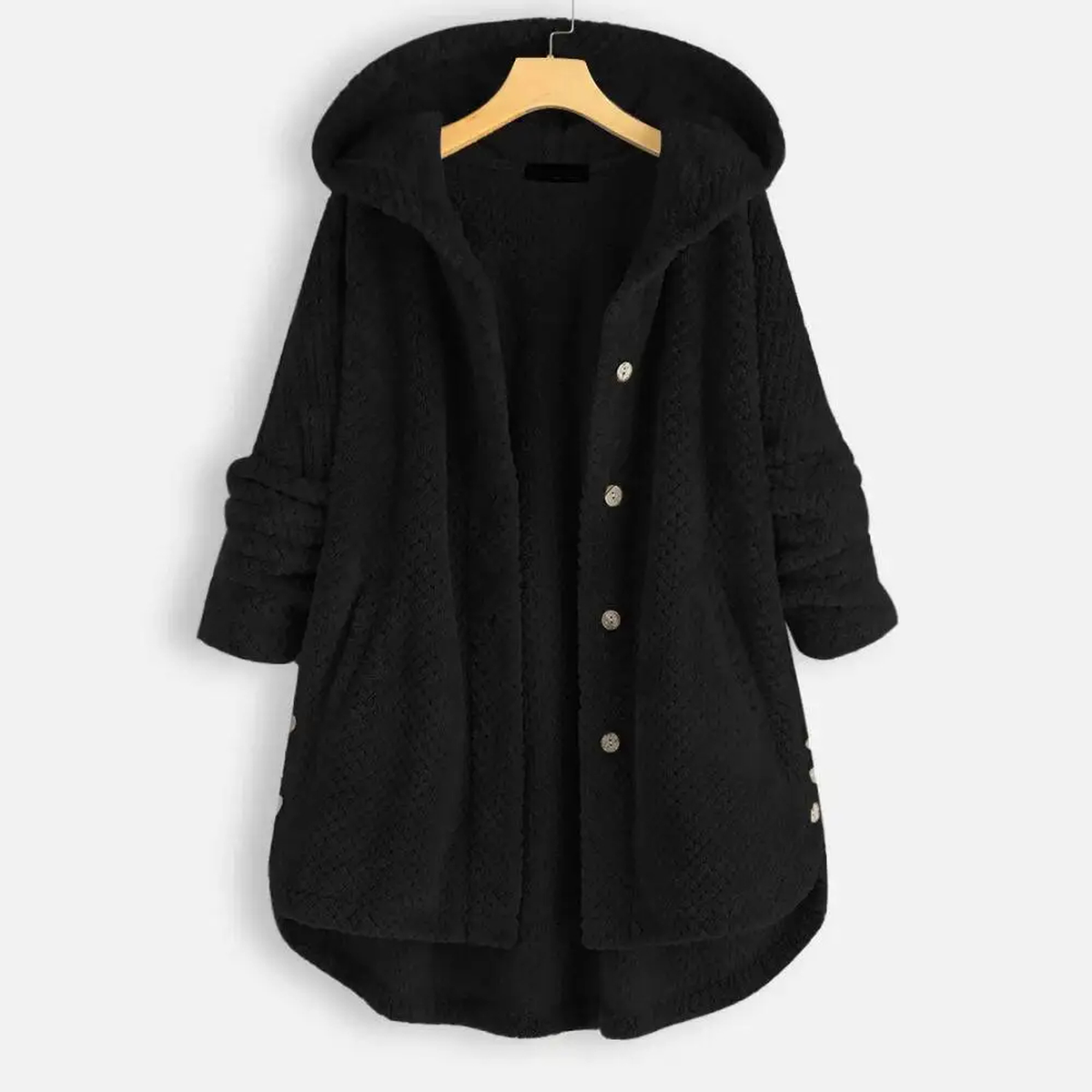 Hooded Fleece Cardigan