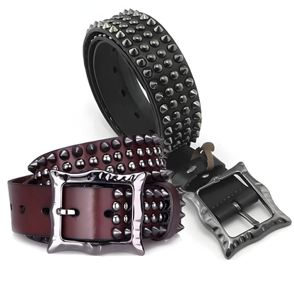 Studded Leather Belt