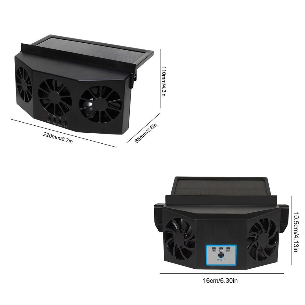 Dual-Color Car Exhaust Fan