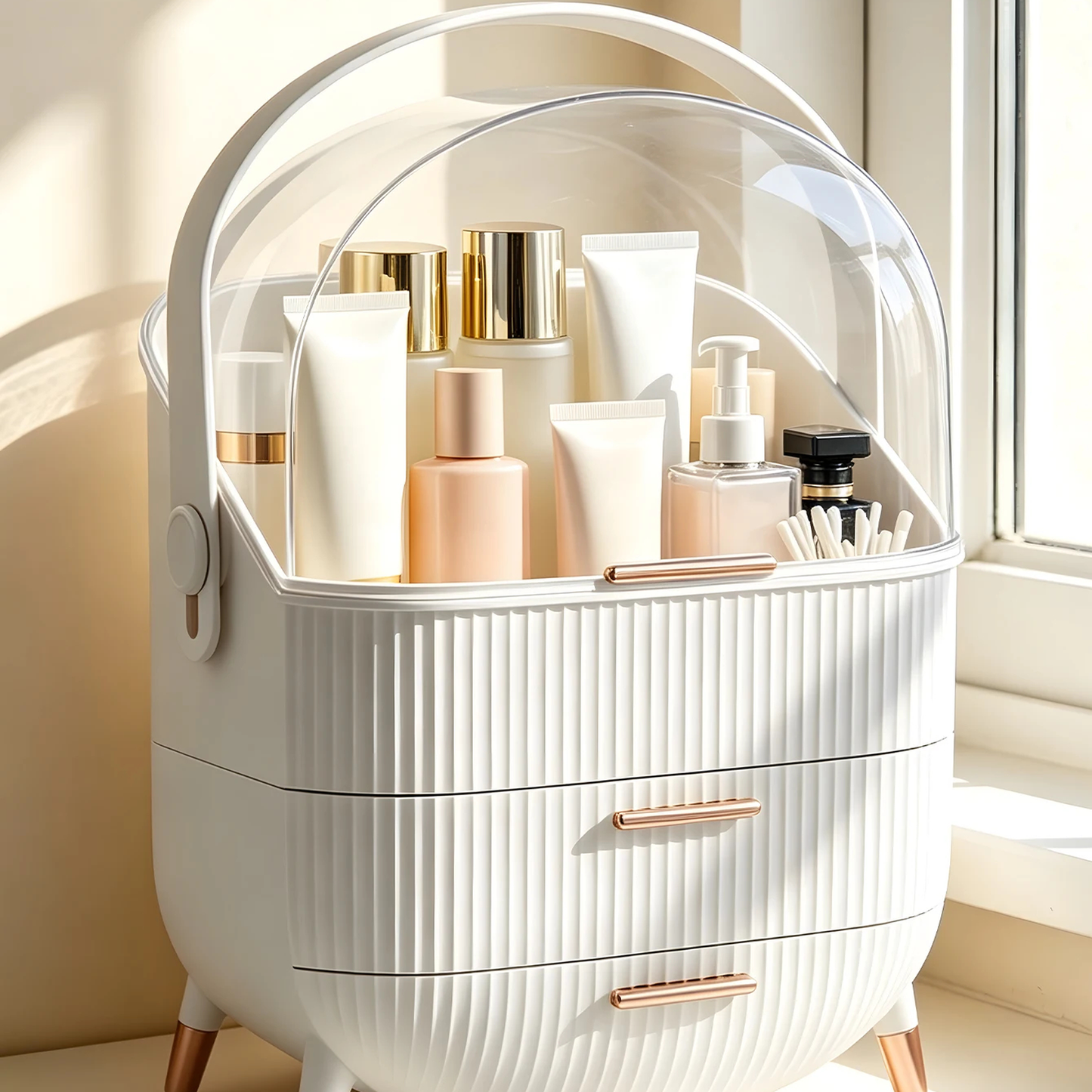 Transparent Cosmetic Storage Box
