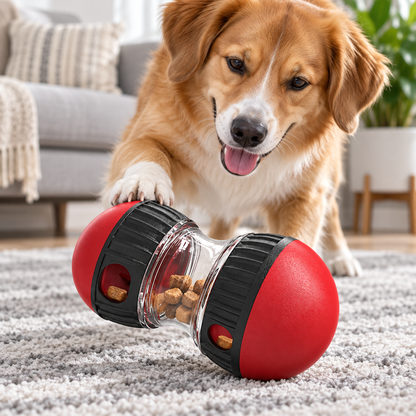 Treat-Dispensing Dog Ball