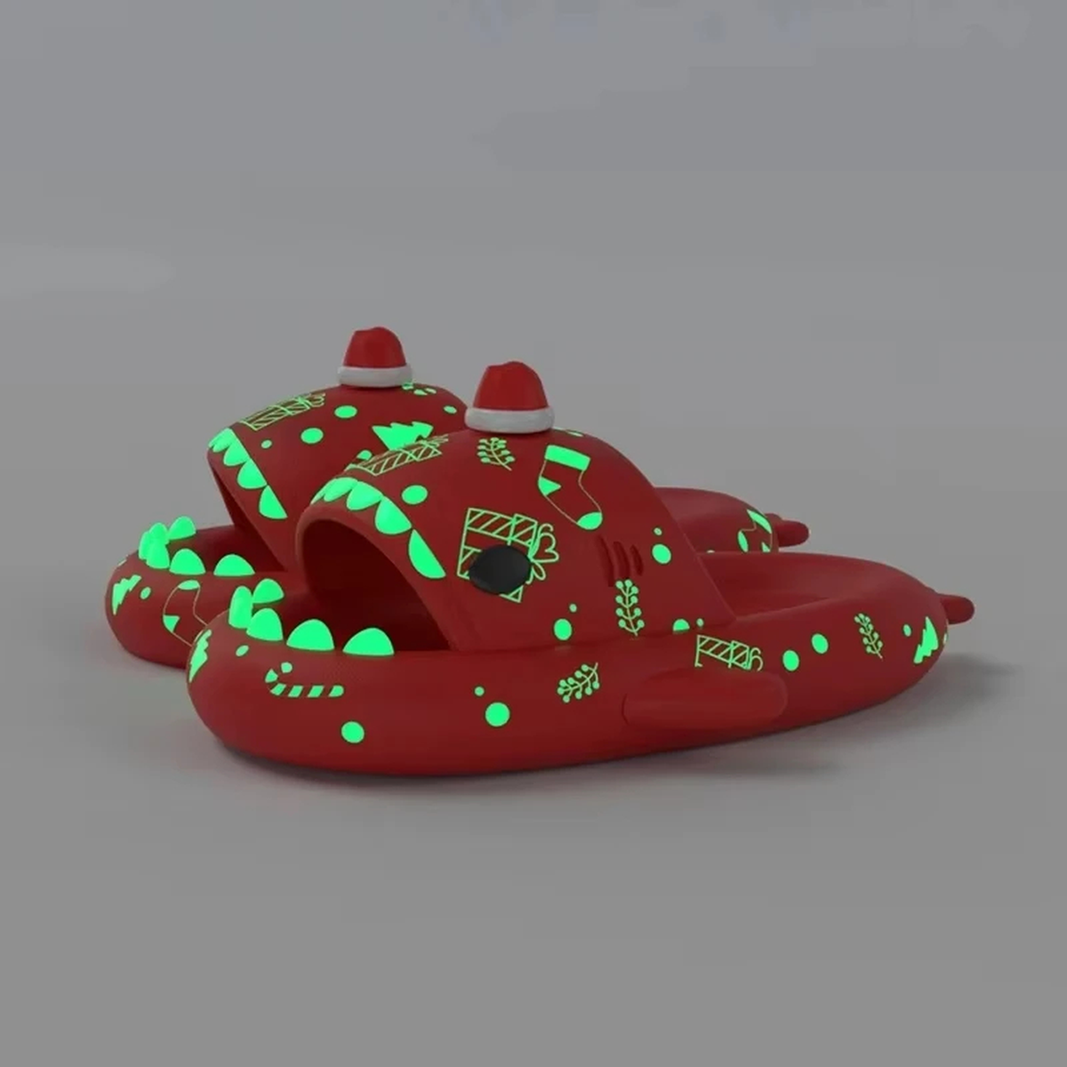 Glow-in-the-Dark Shark Slippers