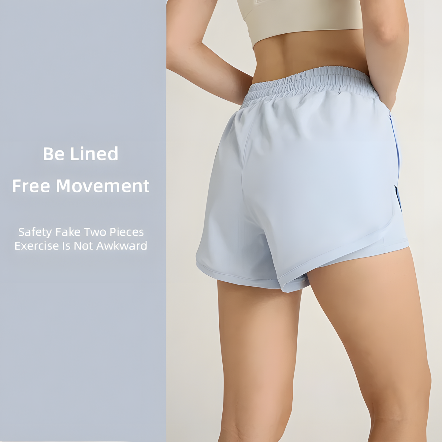 High Waist Three Quarter Workout Shorts