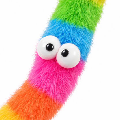 Plush Caterpillar Cat Teaser Wand