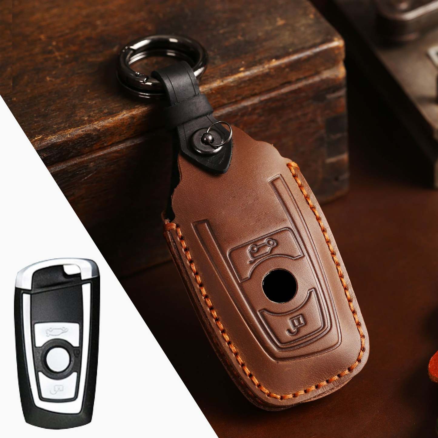 Leather Car Key Cover