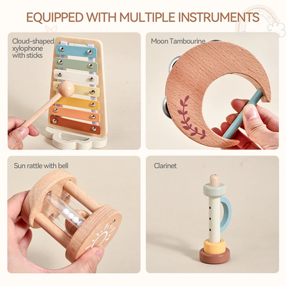 Wooden Baby Music Toy Set