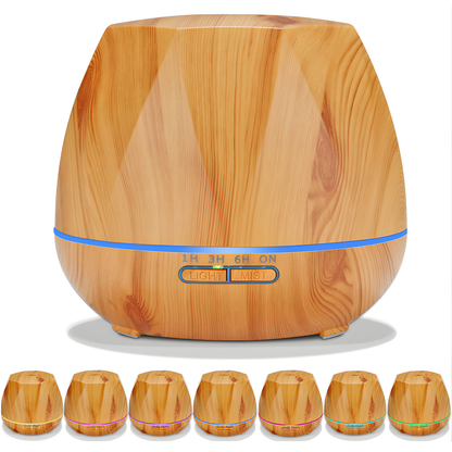 Faceted Woodgrain 550ml Aroma Diffuser