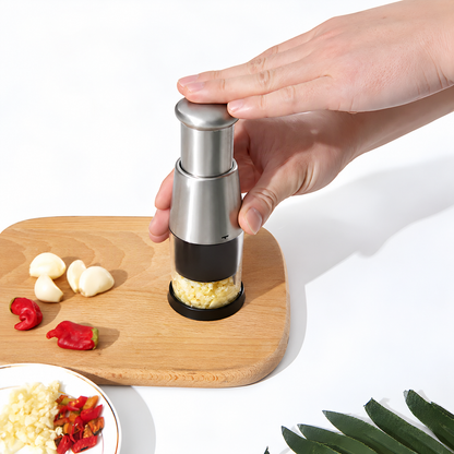 Stainless Steel Garlic Crusher