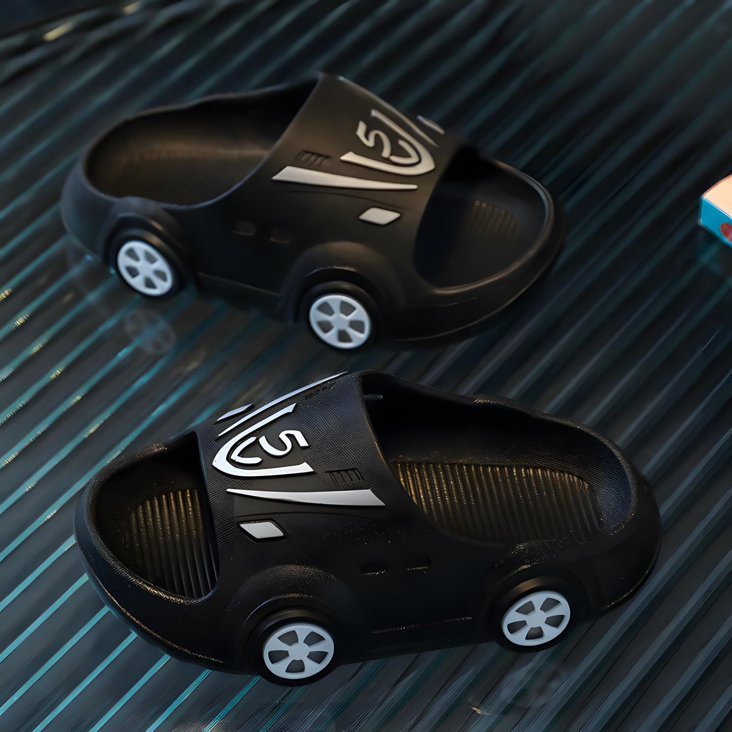Light-Up Car Slippers for Kids