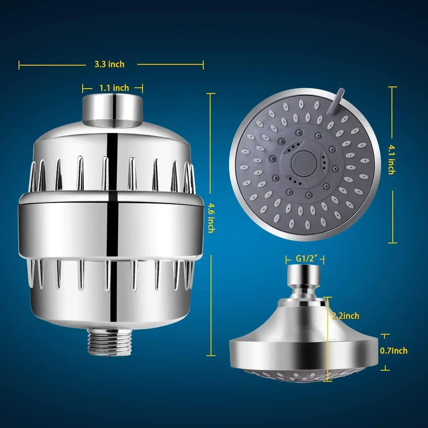 Filtered Shower Head Set