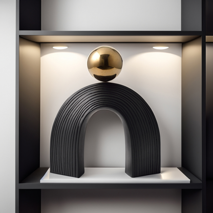 Arch and Ball Desktop Sculpture