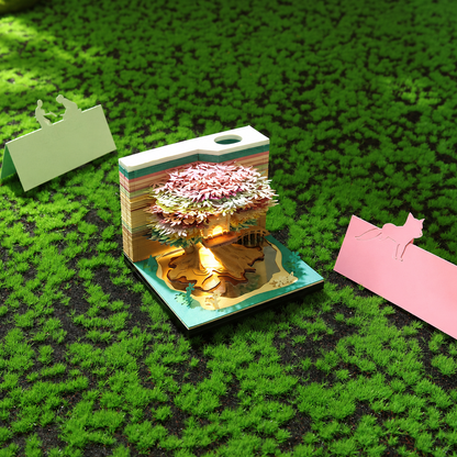 Treehouse Paper Sculpture Memo Pad