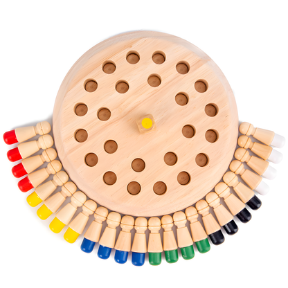 Wooden Color Memory Peg Game
