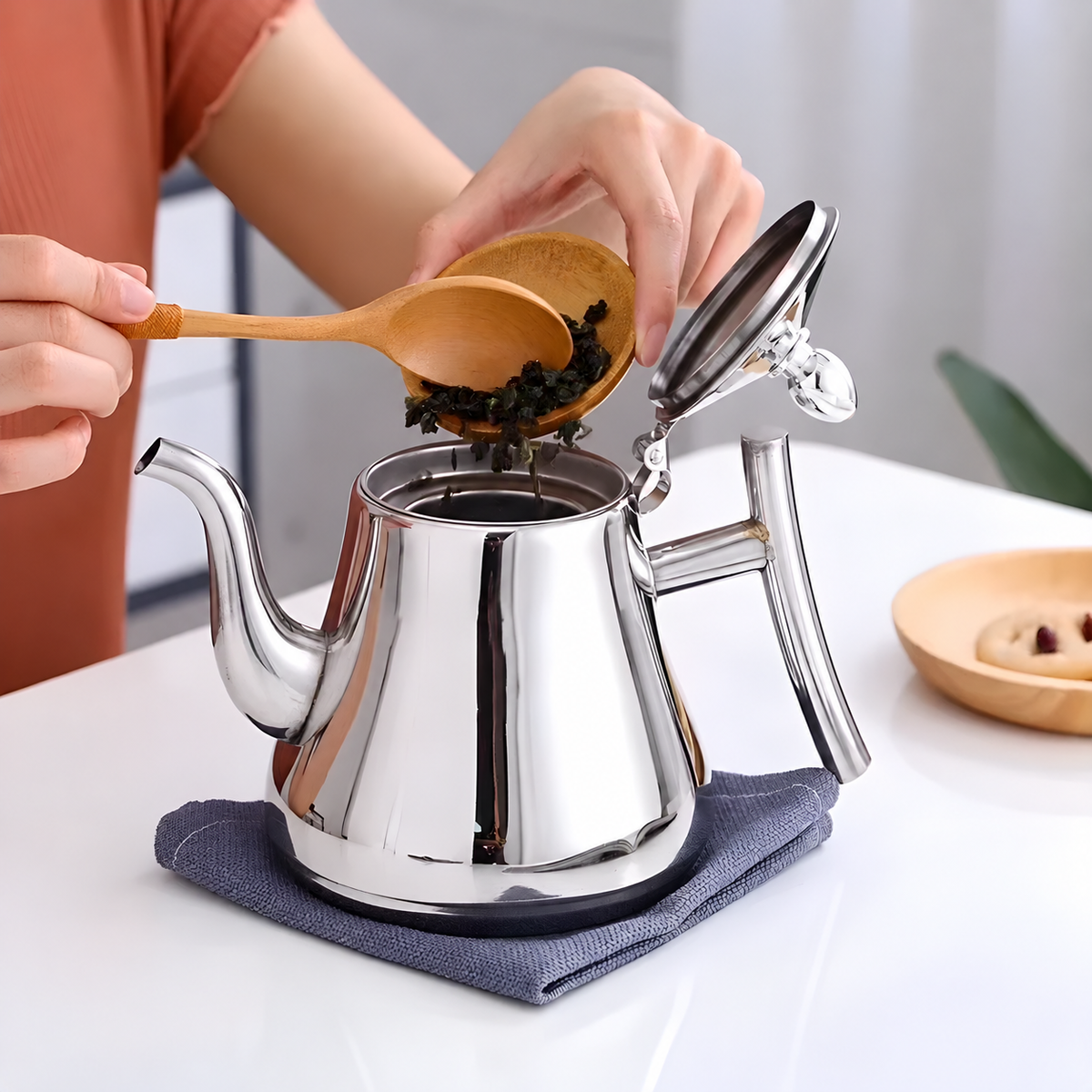 Stainless Steel Teapot