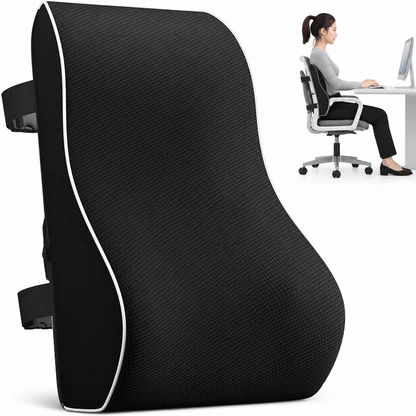 Contoured Memory Foam Lumbar Cushion
