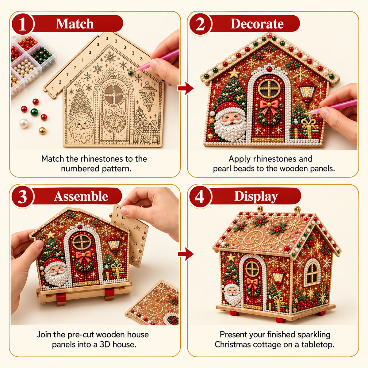 Diamond Painting Wooden House Kit