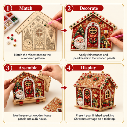 Diamond Painting Wooden House Kit