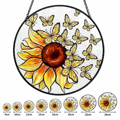 Flower Stained-Glass-Style Suncatcher