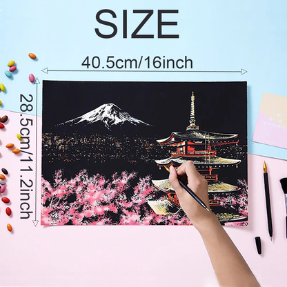 City Scratch Art Kit