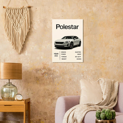 Polestar Performance Konsttryck – Modern Elbilsaffisch i Flera Storlekar