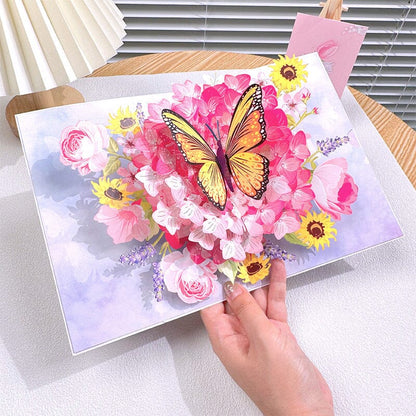 3D Blomsterkort