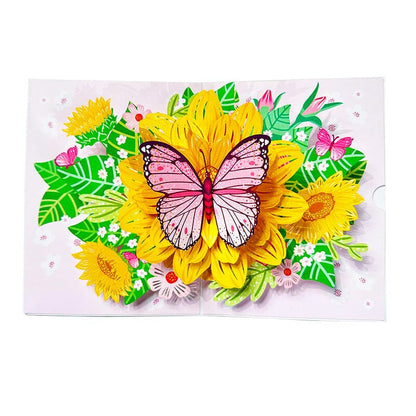 3D Blomsterkort
