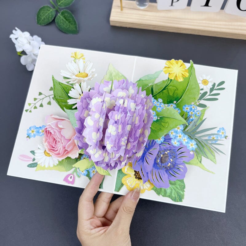 3D Blomsterkort