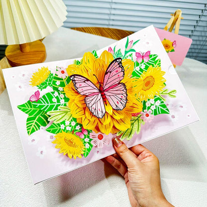 3D Blomsterkort