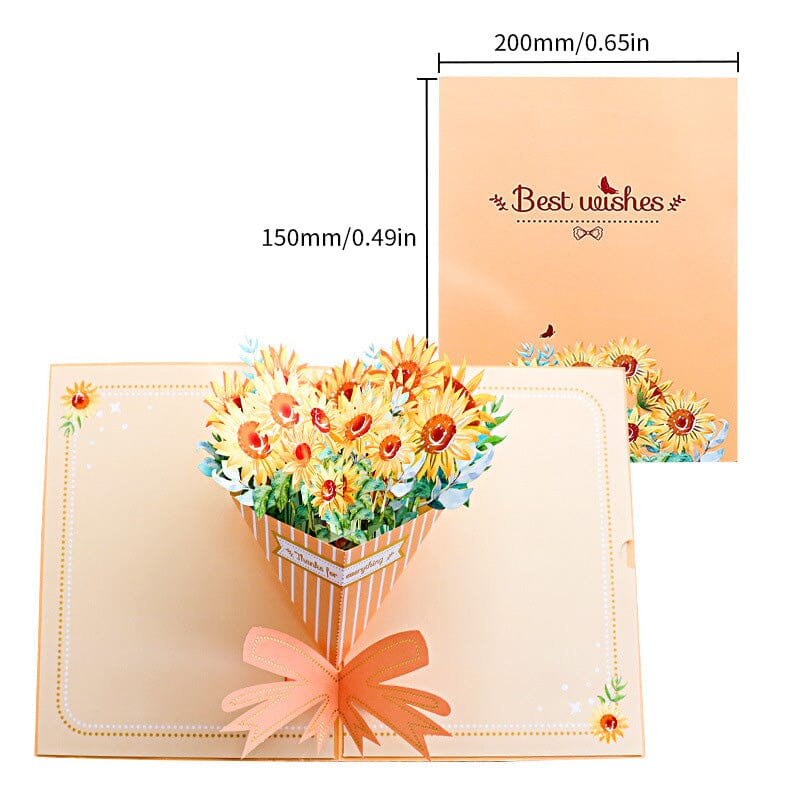 3D Blomsterkort