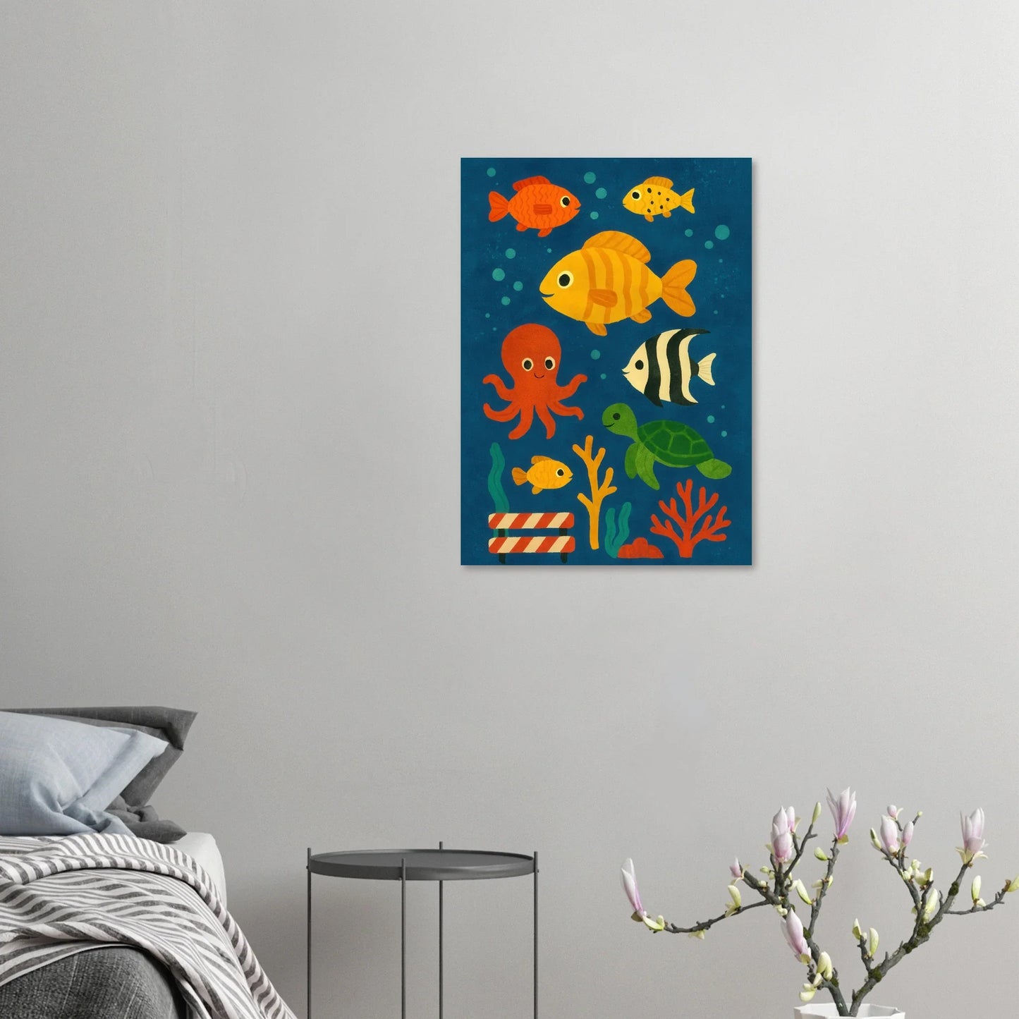 Ocean Friends: Colorful Under-the-Sea Adventure Print in Various Sizes