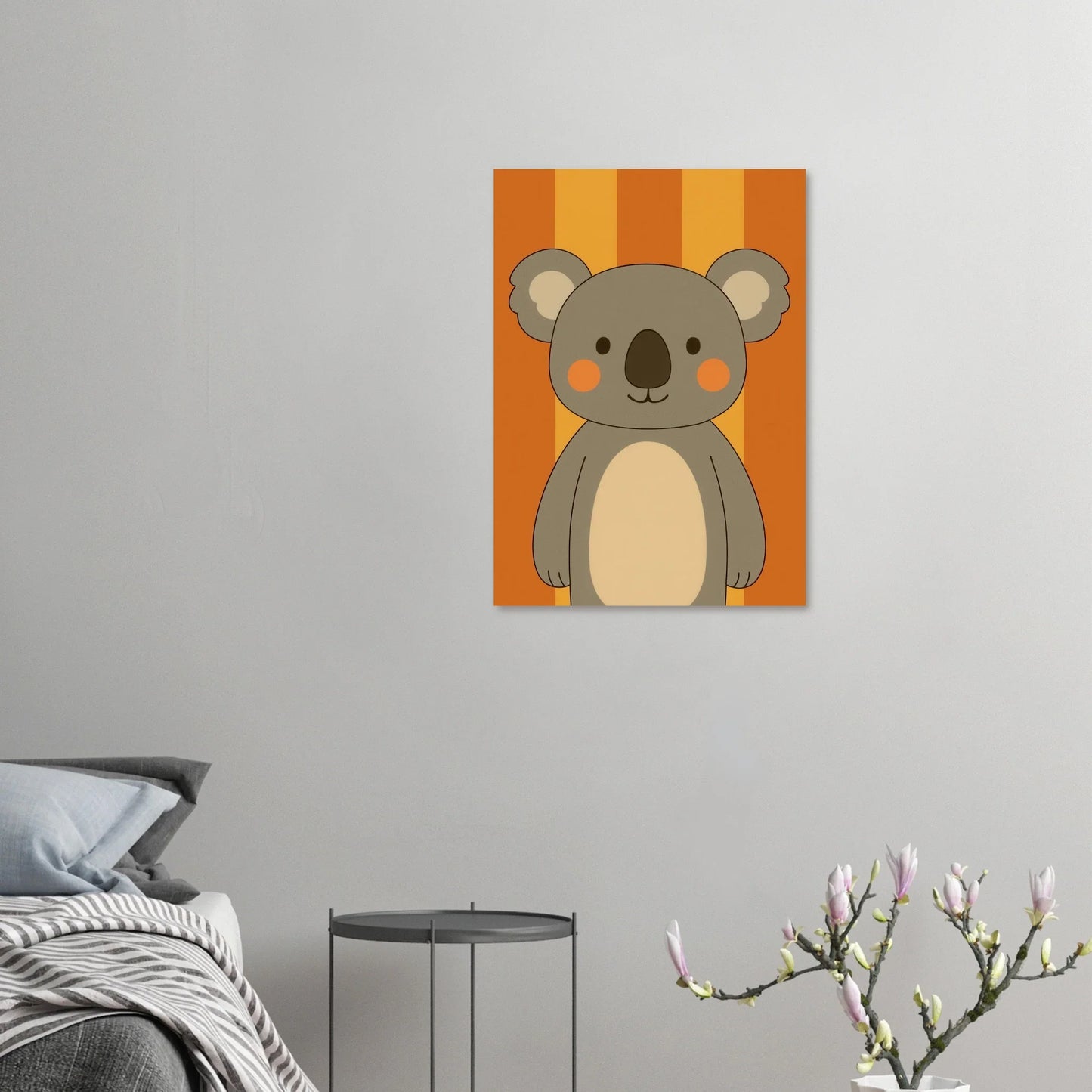 Söt Koala Konsttryck: Lekfull Väggkonst för Barnrummet