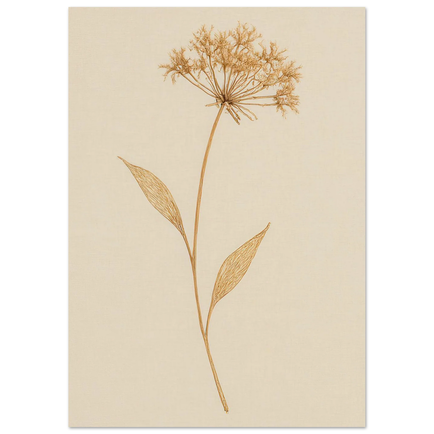 Frukter – Elegant Botanical Line Art Print on Premium Semi-Gloss Paper