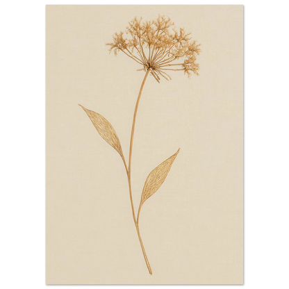 Frukter – Elegant Botanical Line Art Print on Premium Semi-Gloss Paper