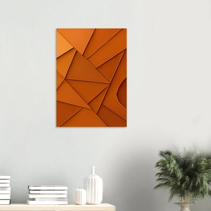Abstrakt / Minimalistisk Terrakotta Design - Högkvalitativ Poster i Flera Storlekar