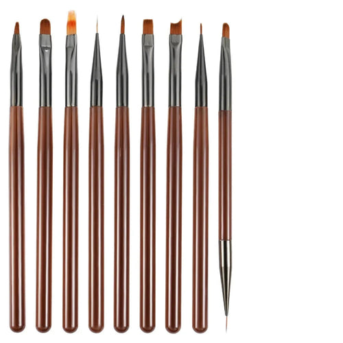 9PCS UV Gel Nail Brush SET