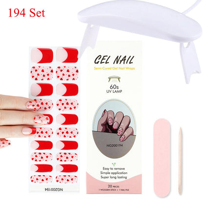 Gelnagelfolie med UV-lampa