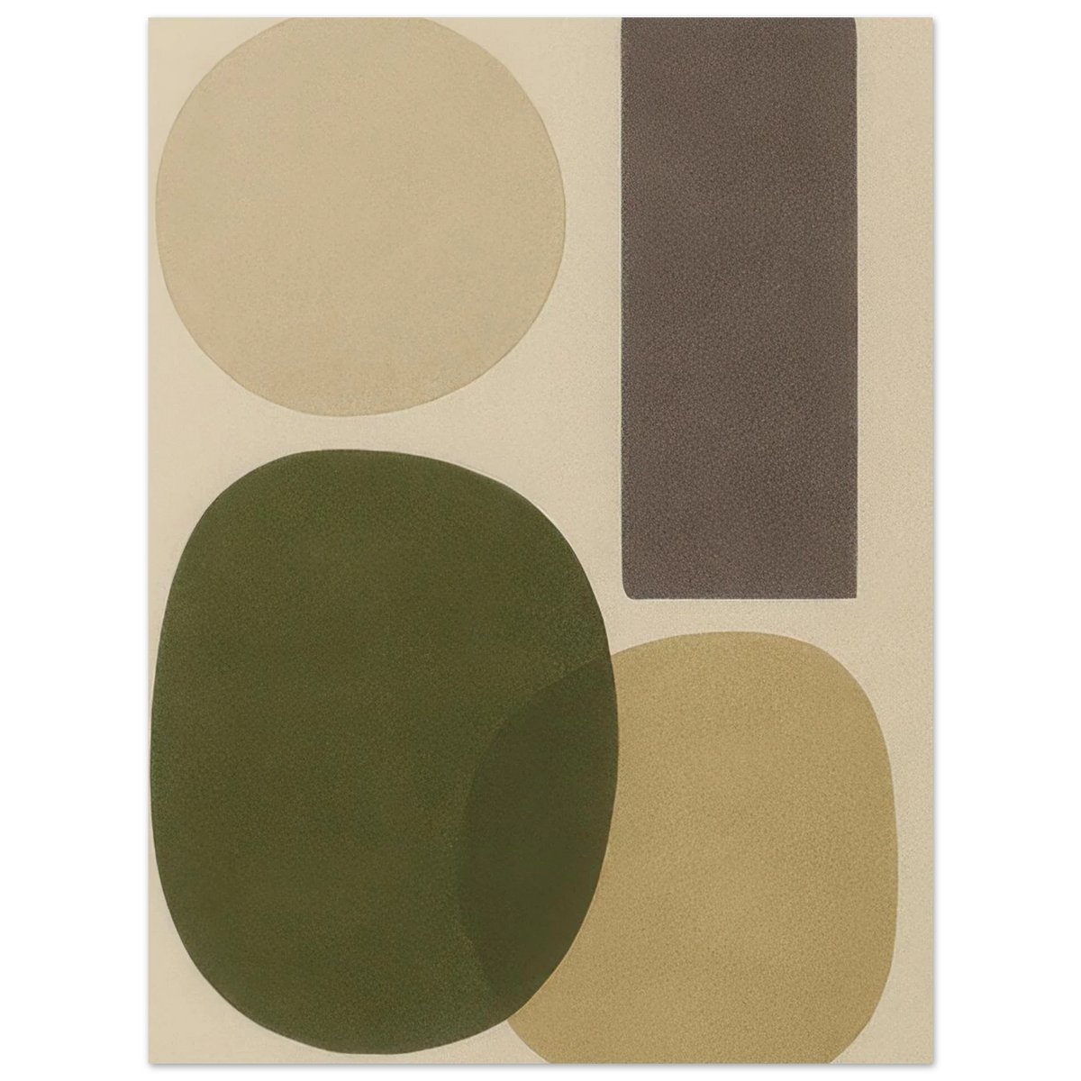 Abstrakt Minimalistisk Jordnära Geometrisk Affisch