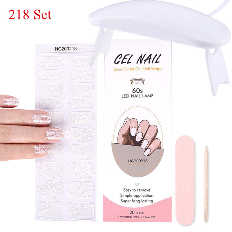 Gelnagelfolie med UV-lampa