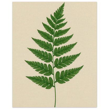 Frukter – Lush Green Fern Botanical Print | Premium Matte Wall Art in Various Sizes