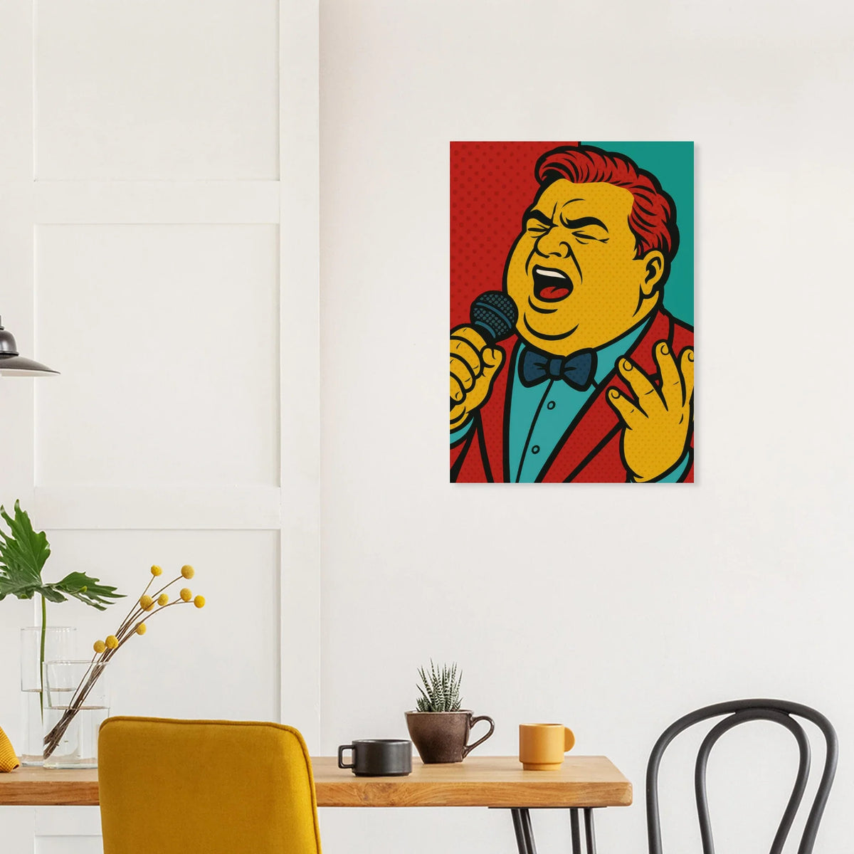 Pop Art Poster: Retro Glamour Wall Art in Vibrant Hues, Available in Various Sizes