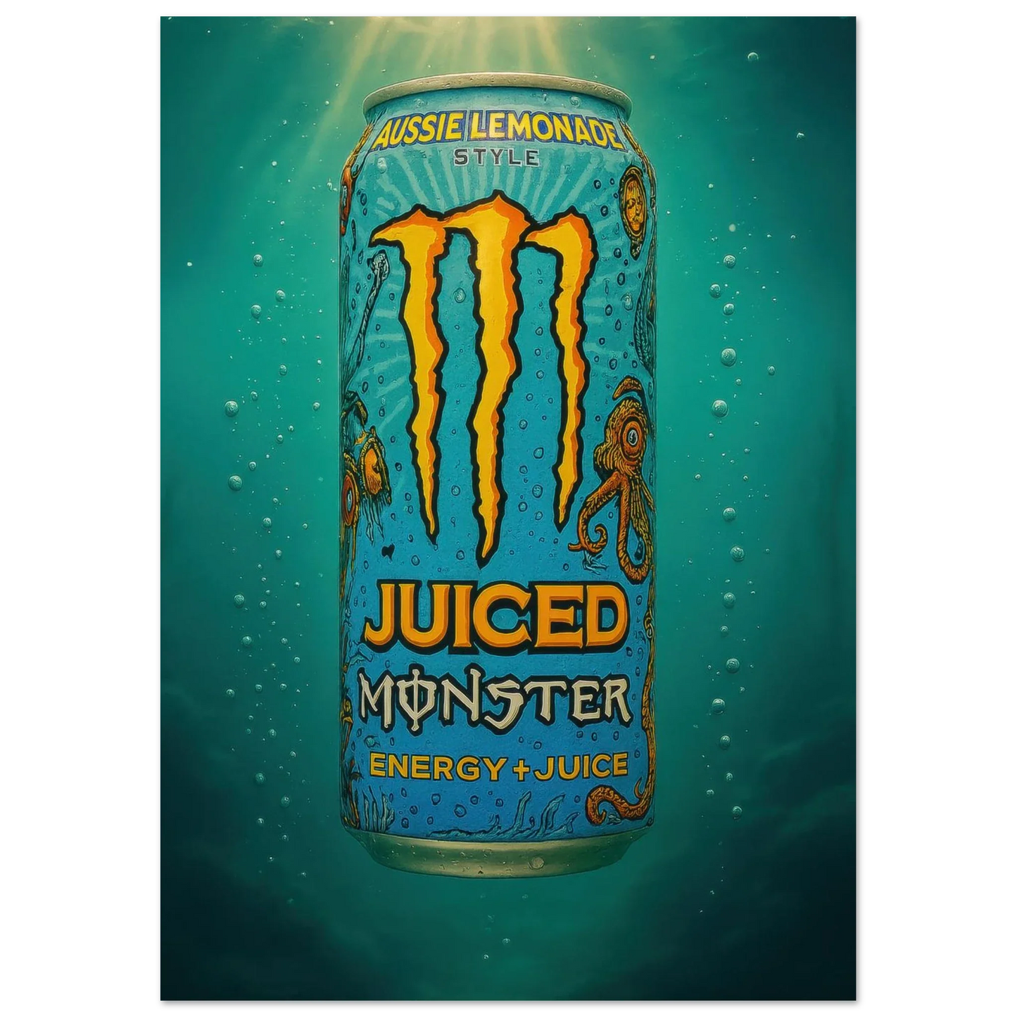 Monster AUSSIE LEMONADE Poster - Choose Your Perfect Size