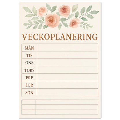 Veckoplanering
