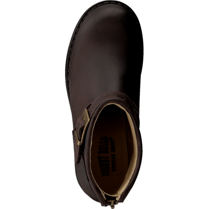 Very Low Boot Zip Back Brown/Gold