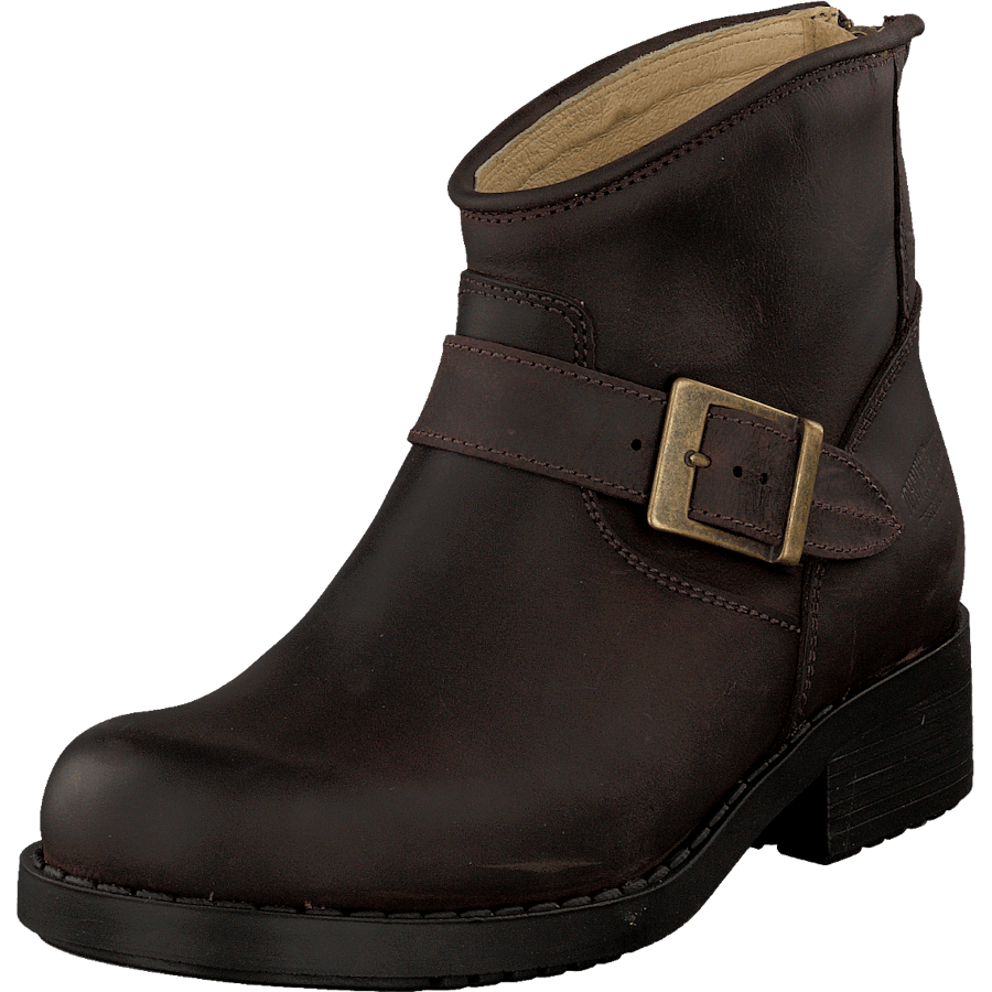 Very Low Boot Zip Back Brown/Gold