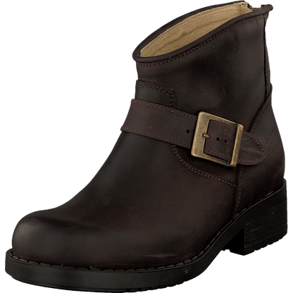 Very Low Boot Zip Back Brown/Gold