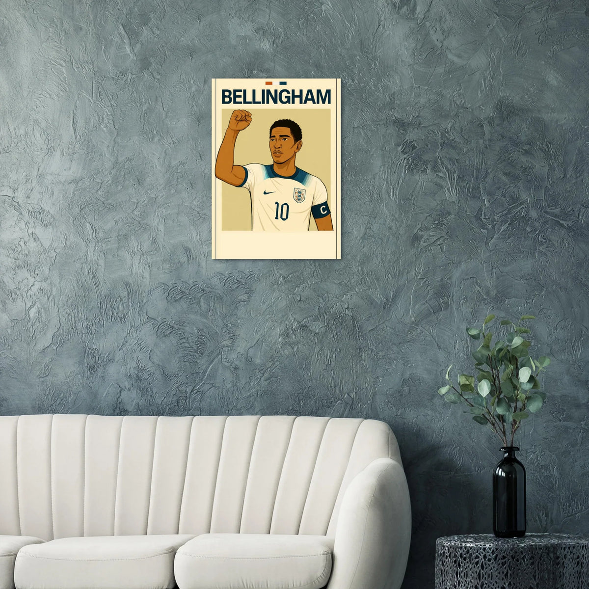 Bellingham Football Icon Poster - Premium Half-Gloss Art Print