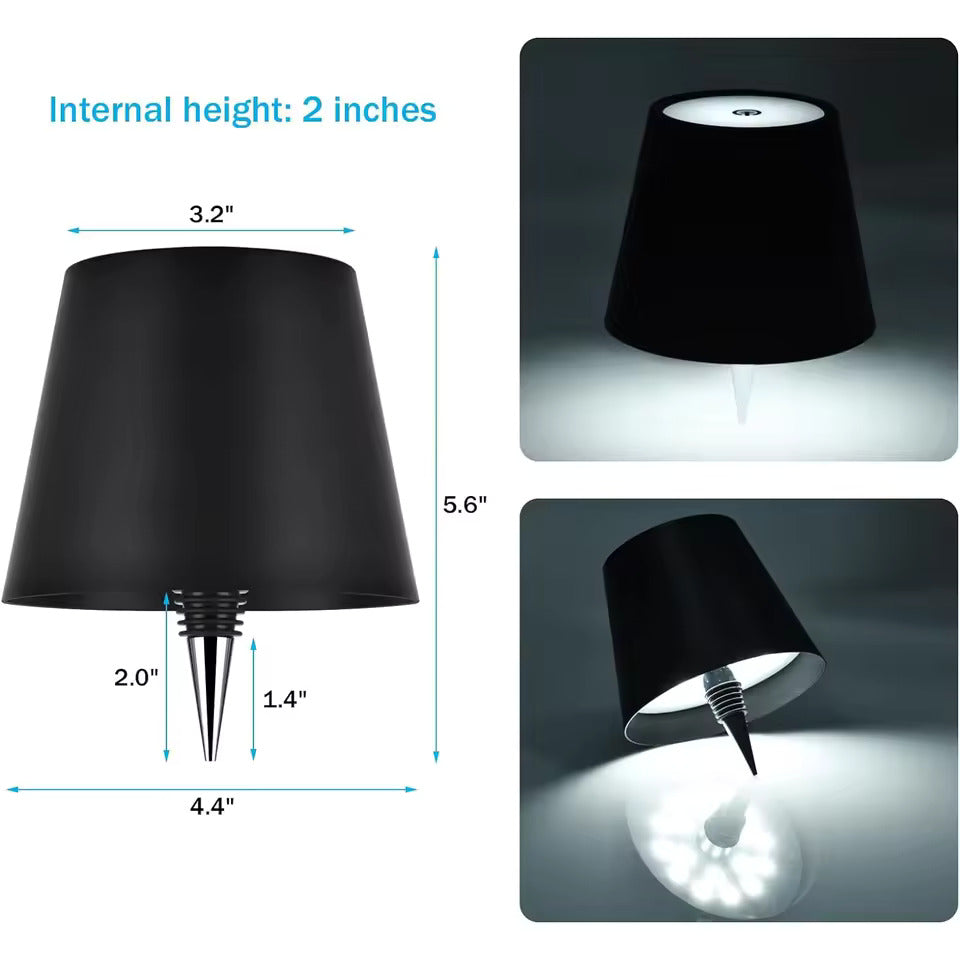 LED flaskebordlampe