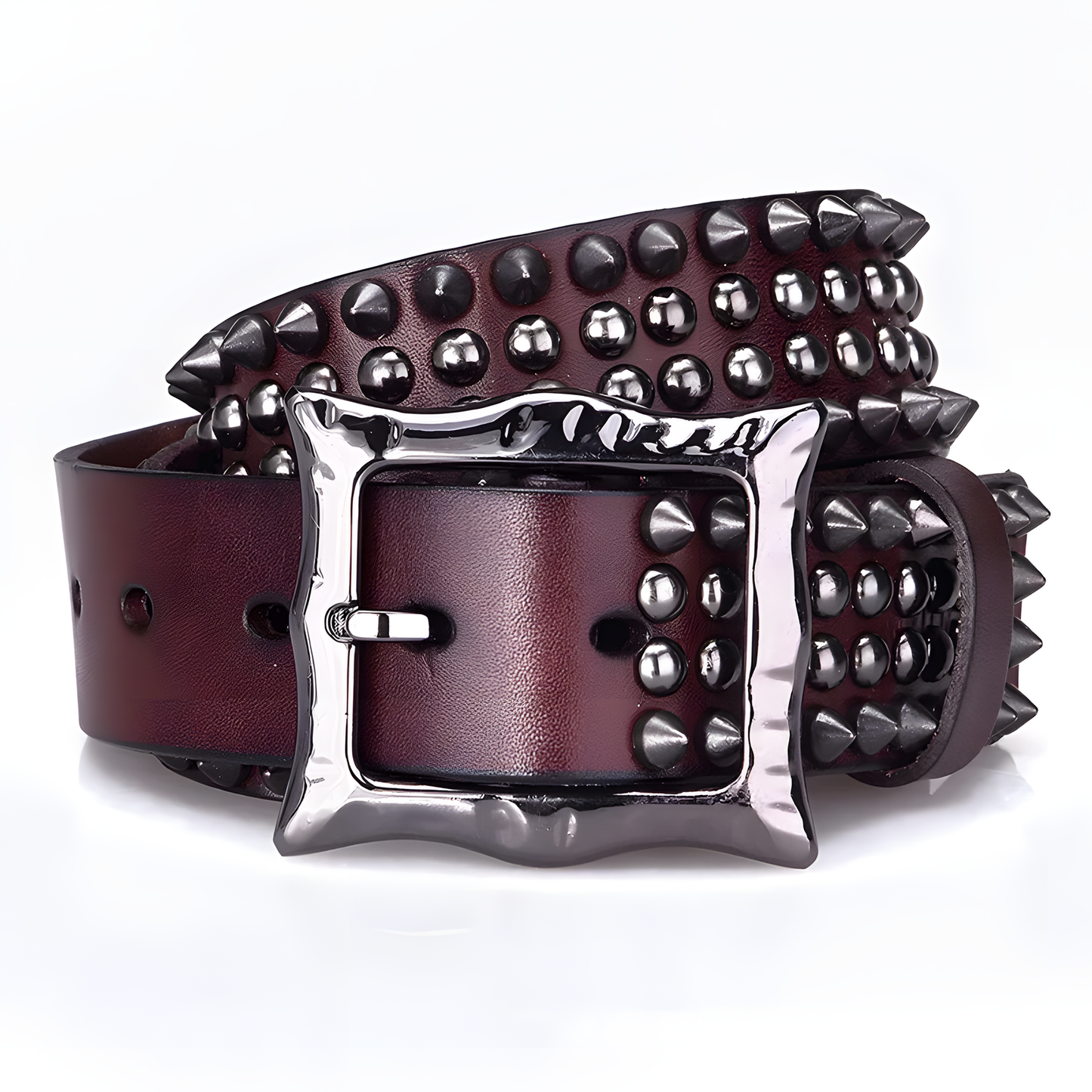 Studded Leather Belt